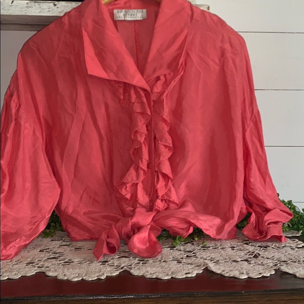 Vintage BRANNAN STREET San Francisco SILK blouse